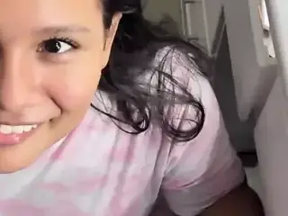 Risky Blowjob with My Neighbor at Home