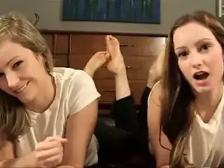 2 girls feet