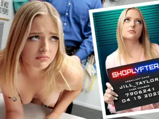 Spoiled Blonde Teen Jill Taylor Learns Not To Steal After Officer Mike Fucks Her Hard - Shoplyfter