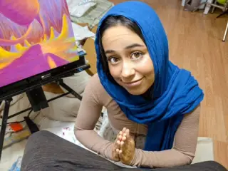 Hijab Hookup - Naughty Teen Offers Her Middle-Eastern Pussy To Stepbro To Keep His Mouth Shut