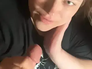 Sucking his dick