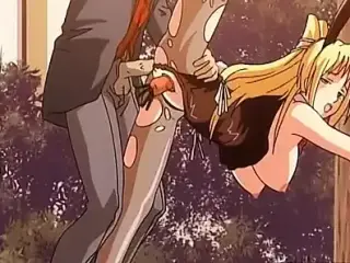 Anal action with a hot blonde student - Uncensored Hentai
