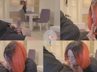 My Stepmom saw my hard cock and couldn't resist it
