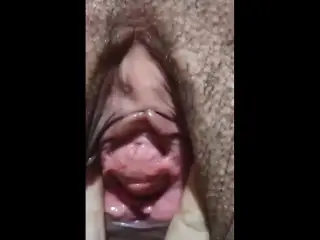 Wife's little husband's dick is not satisfied with adding a dildo to her pussy