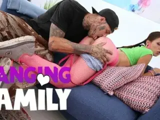 Banging Family - Big Cock Destroy Her Pussy!