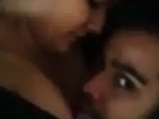 Indian couple in a hot selfie