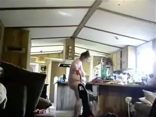 Hot House Maid Cleaning Up Naked For Extra Pay