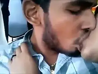 Tamil lovers kissing in car and having sex