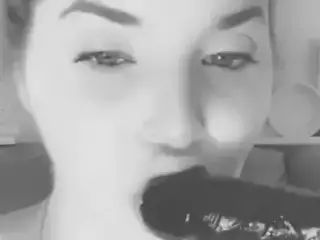 RANDALIN N HER BLACK DILDO
