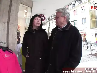 Old User Helmut picks up German teen on the street and fucks her