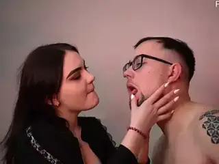 He cums in her pussy and you can watch it!