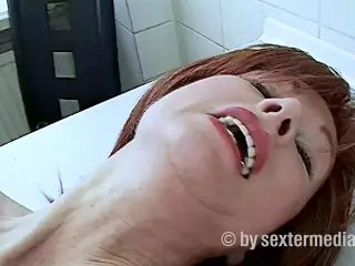 Redhead Sex Obsessed Tits MILF in Action