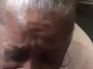 Black granny sucking cock