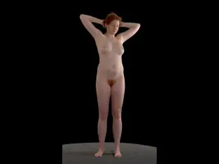 Mariele - Redhead art Model posing nude as reference