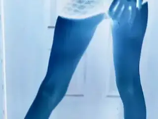 Erotic Shanaya wearing a see-through dress while getting finger fucked