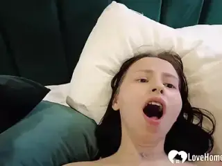 Big dude puts his dick in a cutie