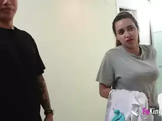 Slutty cleaning lady that fucked half College wants to try her luck at porn!