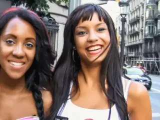 Threesome with Horny Ebony Latina BFFs in Barcelona