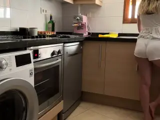 I’M WASHING THE DISHES, AND STEPFATHER COMES INTO THE KITCHEN TO TOUCH MY PUSSY