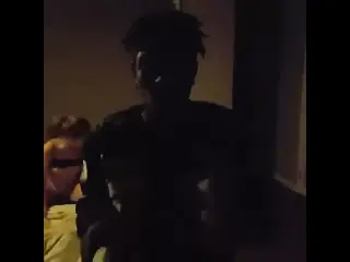 Hot sex with girl fucking in background