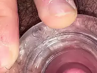 Perforated plug in the pussy