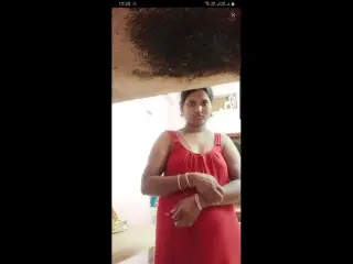 Madurai, Tamil sexy aunty in chimmies with hard nipples