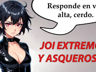 JOI extreme and disgusting hentai in Spanish.