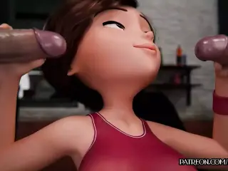 The Incredibles - Eslatigirl Cheats By Taking Two Dicks At Once