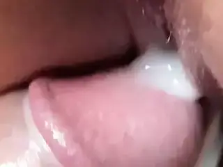 Cumshot by my husband's mechanic