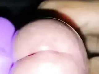 Orgasm with auntie’s vibrator