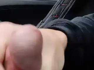 So Much Cum Making My Hand Drip In The Car