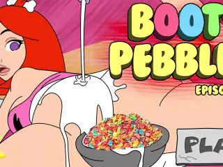 Booty Pebbles -The Flintstones, Barney face fucking Pebbles