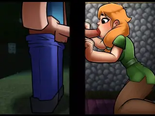 HornyCraft Minecraft Parody Hentai game PornPlay Ep.36 creeper girl is having a huge shaking orgasm as I creampie her