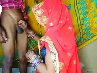 Indian village Karvachauth ke nainaweli dulhan saree show finger episode 3 (today