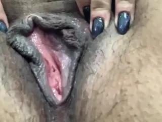 Wet pussy close up