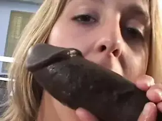 White whore rides very big black cocks