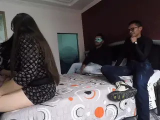 Latin Slut Swinger Wives Fuck Two Strangers And Drink Their Milk For Some Money