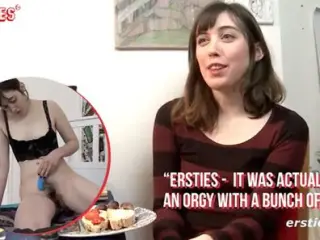 Ersties - Hairy Girl Uses a Vibrator On Her Pussy