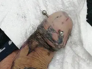 cock tattooing live and real!