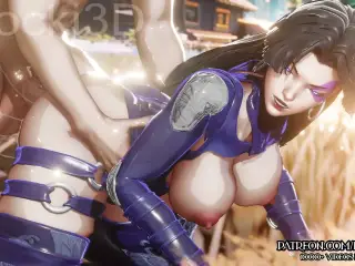 Marvel Rivals - Psylocke Gets Her Pussy POUNDED and CREAMPIED