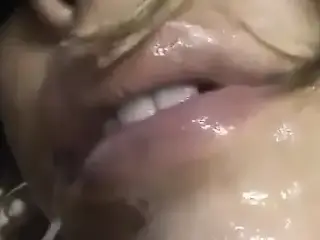 Hairy pussy fucked and cum in her mouth