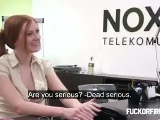 Redhead fucks her boss - ANAL