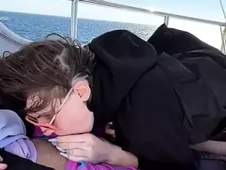 A RICH GUY CALLED ON HIS YACHT