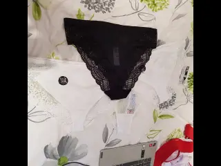 Trying on my new really big panty's