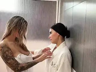 Sexy shower with my best friend