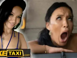 Fake Taxi - Bikini Babe Asia Vargas strips in the back of the cab to the driver's delight