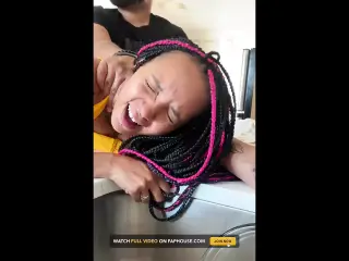 She Came Into My House with No Cash Was Being a Clumsy and Broke My Glass Now She Has to Pay up with That Ass