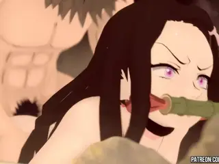 Kimetsu no Yaiba hentai Zenitsu fuck Nezuko anal 3d animation demon slayer