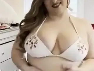 BBW Sweet Becca trying on bikinis