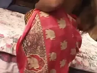 Indian slut gives white guy a blow job and then gets fucked